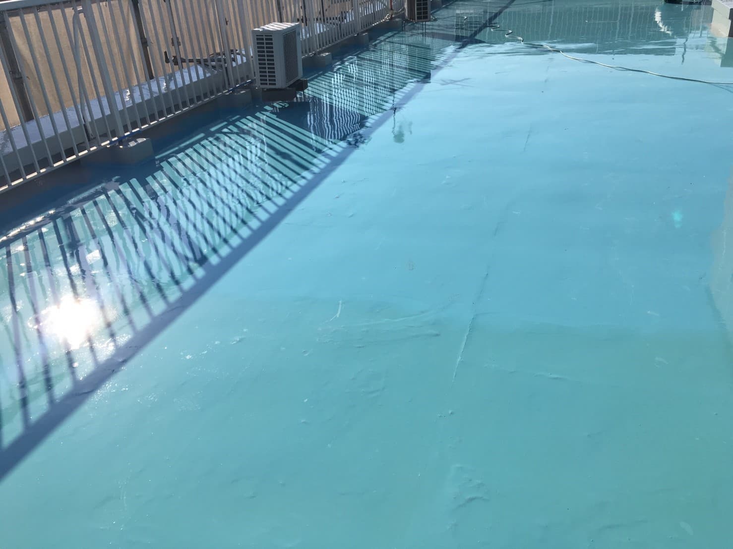 塗るだけで防水層を作ることができる