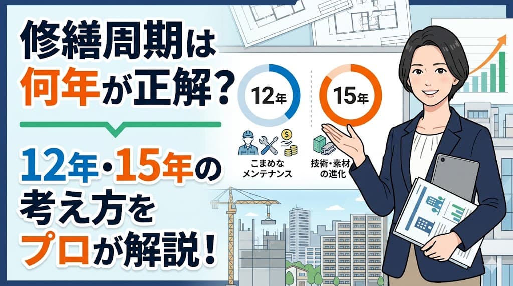 修繕周期は何年が正解?12年・15年の考え方をプロが解説!