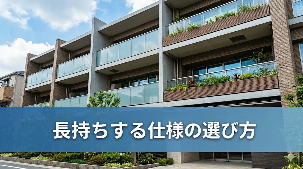 長持ちする仕様の選び方