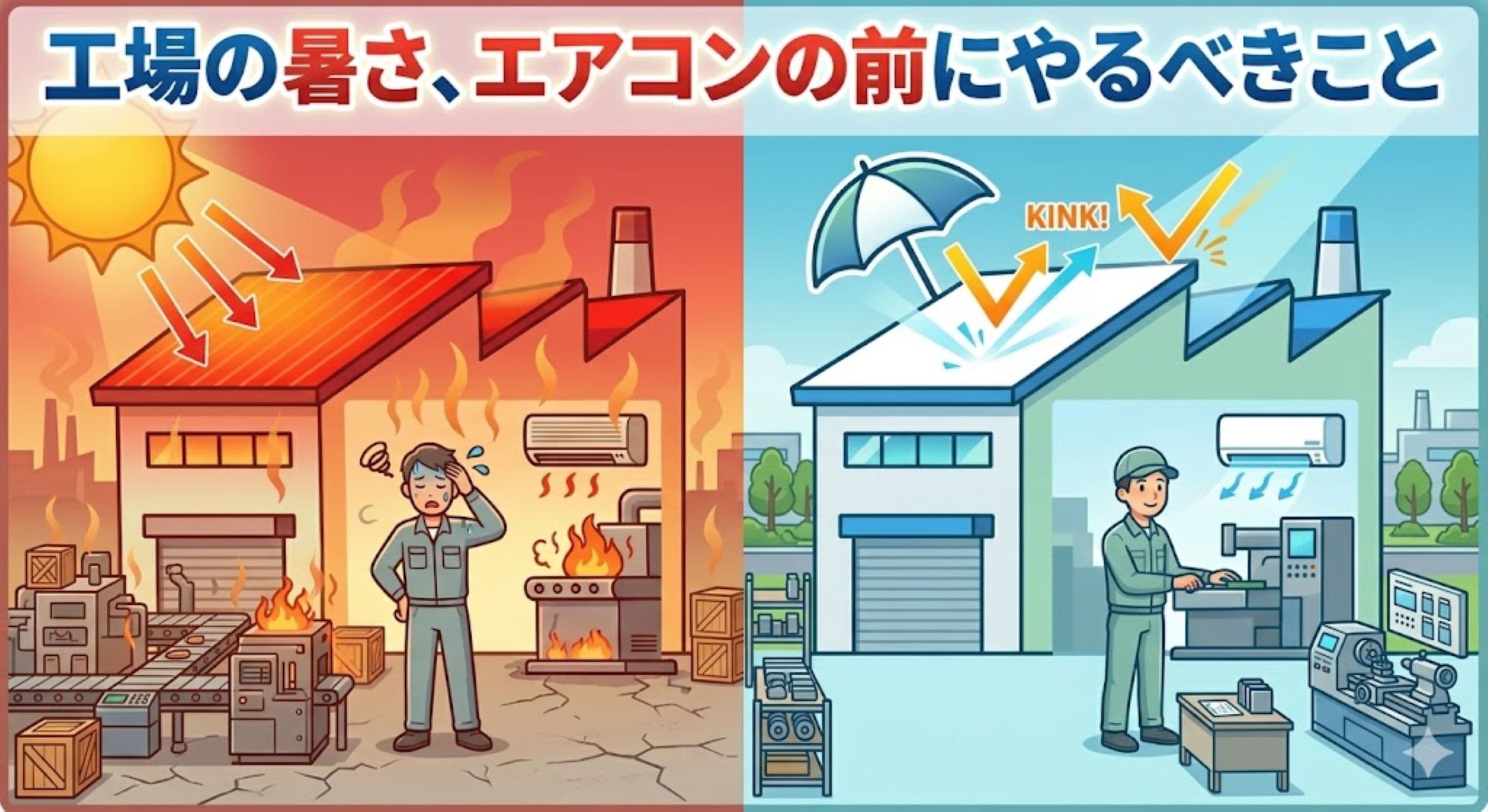 工場の暑さ対策、何から始めるべき?