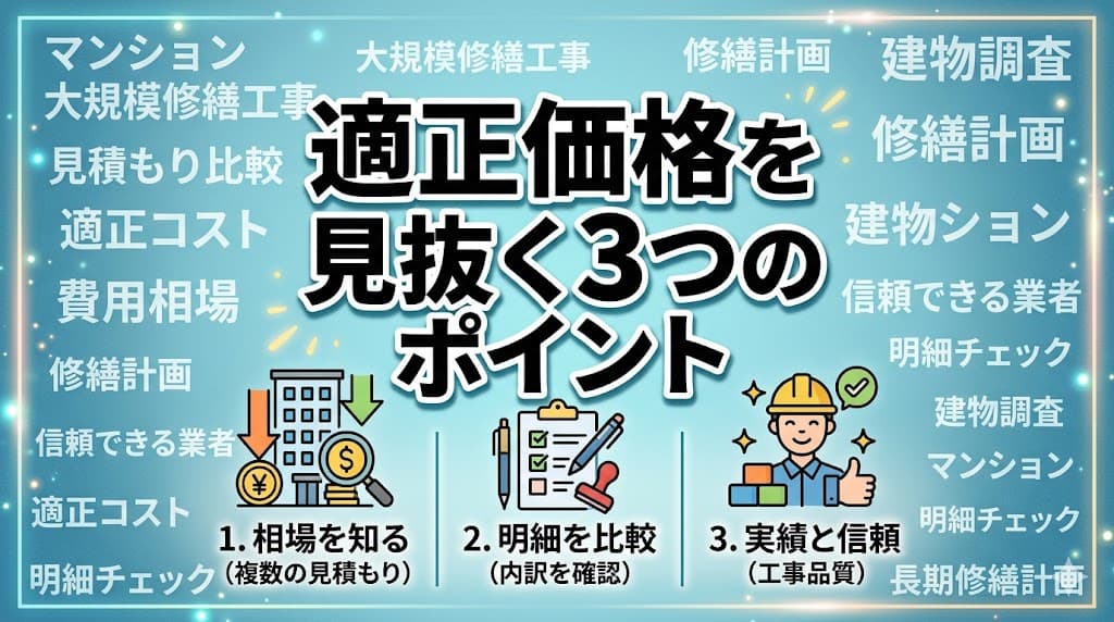 適正価格を見抜く3つのポイント