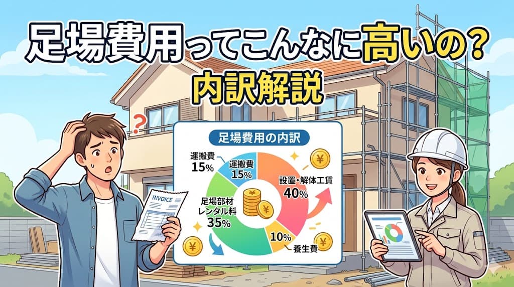 足場費用ってこんなに高いの?内訳解説